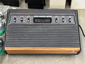 lot 23 image: Vintage Atari Video Computer System With Assorted Games, Controllers, Etc --- See All Pictures