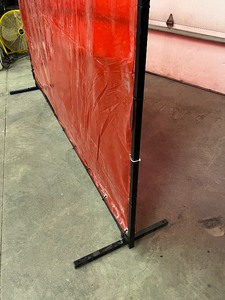 lot 9 image: Unused 6x8 Steel-Tube Framed Welding Curtain