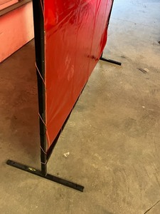 lot 6 image: Unused 6x6 Steel-Tube Framed Welding Curtain