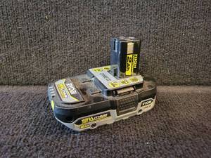 lot 40 image: Ryobi 18v LITHIUM High Performance 2ah ONE  Battery Pack (USED)