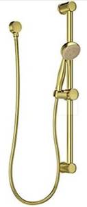 lot 7 image: PFISTER LG16-300BG Wall Mount Slide Bar Handshower in Brushed Gold
