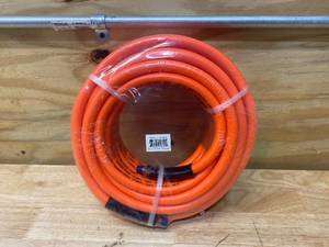 lot 14 image: VALLEY INDUSTRIES- AIR HOSE, THERMOPLASTIC RUBBER, 38 X 50, 300 PSI W.P., HI-VIZ ORANGE