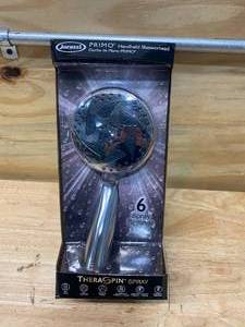 lot 16 image: Jacuzzi PRIMO Theraspin Chrome 6-Spray Handheld Shower