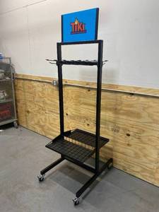 lot 27 image: TIKI Lot of 2 TIKI Torch Store Display Stands