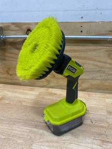 lot 74 image: RYOBI ONE 18V Cordless Power Scrubber (Tool Only)