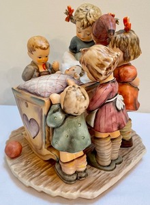 lot 80 image: MJ Hummel Rock-A-Bye Figurine with Original Box and Certificate