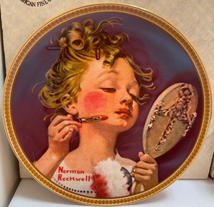 lot 88 image: 3 Norman Rockwell Collectors Plates with Boxes and Certificates