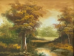 lot 97 image: Scenic Vintage Framed Art