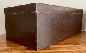 lot 123 image: 2 Vintage Wooden Boxes