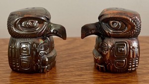 lot 122 image: 5 Sets of Marvelous Metal Salt and Pepper Shakers