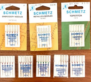 lot 137 image: Lot of Schmetz Sewing and Embroidery Needles