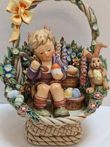 lot 159 image: Hummel Easter Basket Figurine