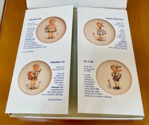 lot 71 image: Four M.J. Hummel Collectors Plates
