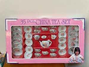 lot 65 image: Cute 35 Piece Childrens China Tea Set