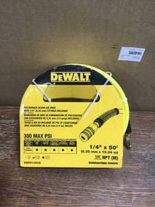 lot 17 image: DEWALT 50 ft. x 14 in. Air Hose - Review all pictures