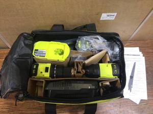 lot 32 image: RYOBI ONE HP 18V Brushless Cordless 5-Tool Combo Kit with 1.5 Ah Batteries, Charger, and Ba