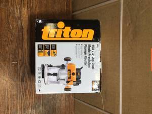 lot 33 image: Triton 110-Volt 3.25 HP Precision Dual Mode Router with Plunge