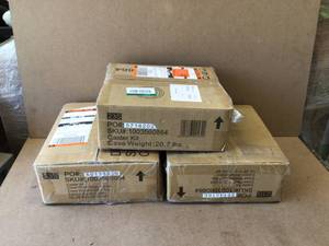 lot 63 image: Husky 4 in. Caster Kit for Heavy Duty Welded Steel Garage Base Cabinets - Lot of 3 Boxes, Review all pictures