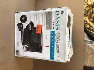 lot 68 image: Oasis Classic Black Locking Parcel Mailbox - Open Box- Review all pictures