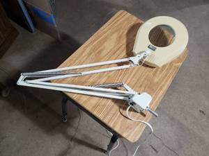 lot 17 image: Lamp with Magnifying Glass