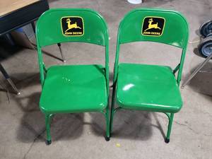 lot 18 image: John Deere Folding Chairs