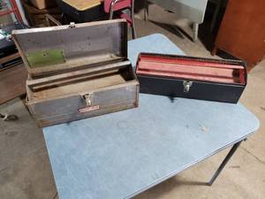 lot 33 image: 2 Metal Tool Boxes