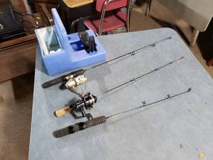 lot 34 image: Ice Fishing Pools and Depth Finder Stand