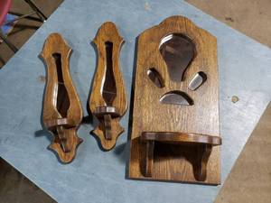 lot 43 image: Wall Sconce Shelves