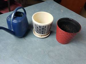 lot 87 image: Flower Pots and Watering Can