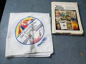 lot 113 image: Farm Journal Book, Farm Wife DishTowels