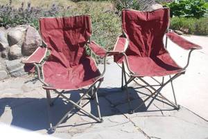 2 collapsible canvas chairs...