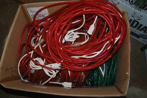 Box of working Christmas colored ro...