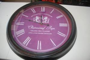 Large 24 Chateau Renier wall clock...