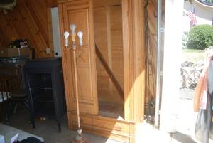 Wardrobe cabinet with missing door ...