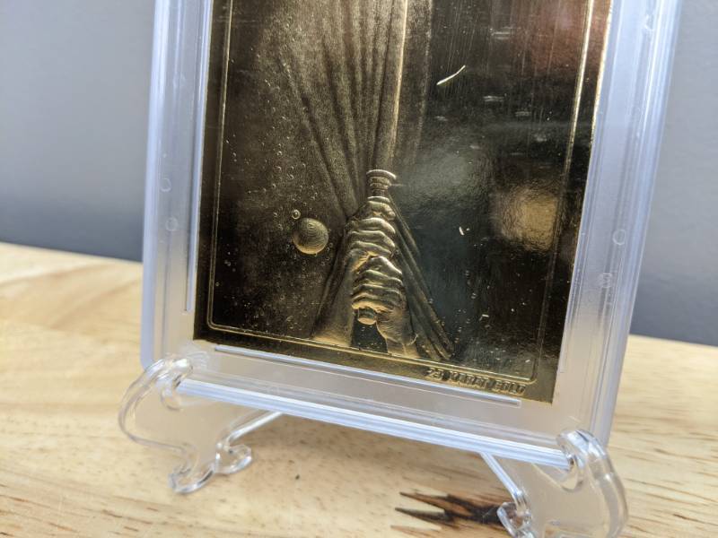 lot 83A image: Star Wars RETURN OF THE JEDI 1996 Score Board 23kt Gold Card WCG 10 T