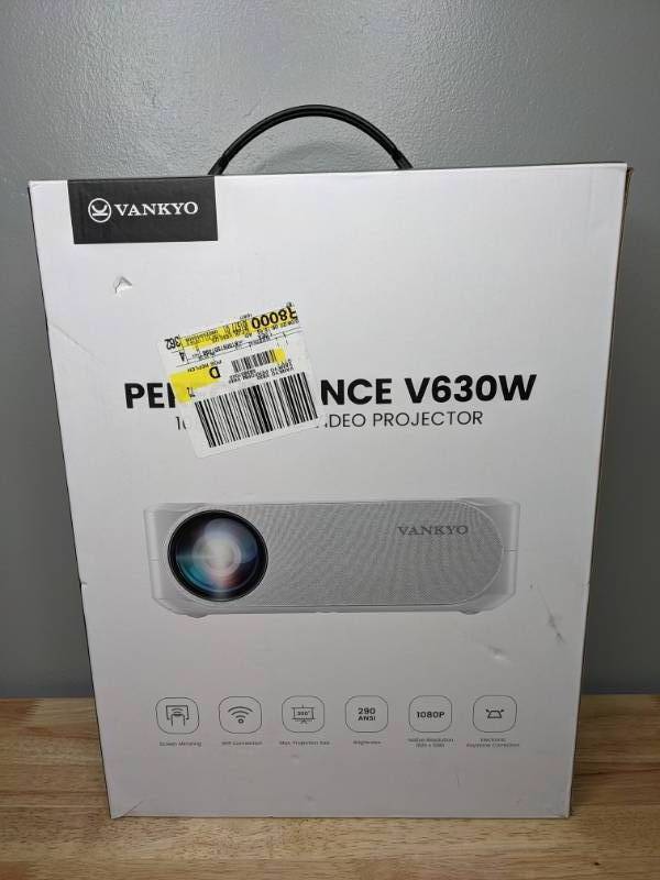 lot 22 image: Brand New VANKYO Performance V630W 1080P Projector Full HD 5G Wifi Projector with LCD Display T