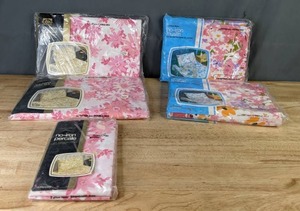 lot 167 image: NEW Vintage Fashion Manor No-Iron Percale Flat Double Bed Sheets & Fashion Manor No-Iron muslin Fitted Double Bed Sheets Y