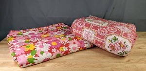 lot 188 image: Two Beauitful PinkRed Quilts Y