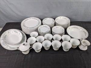 lot 205 image: 61-Piece Fashion Manor China Dishware Set from Japan Jacqueline  Y