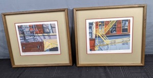 lot 281 image: Artwork Diffraction by Ed Bordett & Fragment by Ed Bordett, Framed Under Glass, Numbered, Titled, and Signed Z