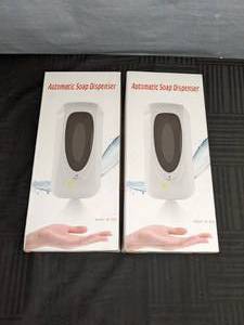 lot 341 image: New in Box Automatic Soap Dispensers (2) P