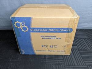 lot 331 image: One Box of 1,000 Disposable Nitrile 9 Gloves Size Large New P