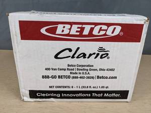 lot 337 image: Betco Clario 6- 1L Bags of Foaming Skin Cleanser P