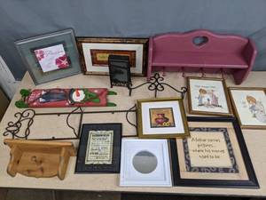 lot 237 image: Collection of Wall Art Wall Shelves Wall Racks  Z