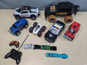 lot 242 image: Lot of Toy Remote Controlled Cars and Other Toy Cars and Trucks  Z