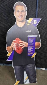 lot 22A image: Kirk Cousins Corrugated Plastic Standee MN Vikings NFL  X
