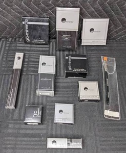 lot 390 image: NEW Glo Minerals Makeup Lipstick, Eye Shadow, Eyebrow Pencil, Powder Foundation, Liquid Foundation, & More N