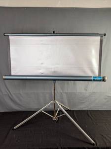 lot 429 image: Super Elite Pull Down Movie Screen Knox Pull Down Movie Screen  X