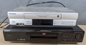lot 396 image: Panasonic 4 Head Hi Fi Stereo Omnivision VHS Player & Sony DVD Player X