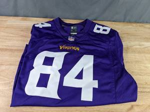 lot 451 image: Minnesota Vikings Mens XL Nike Jersey #84 - Patterson  X